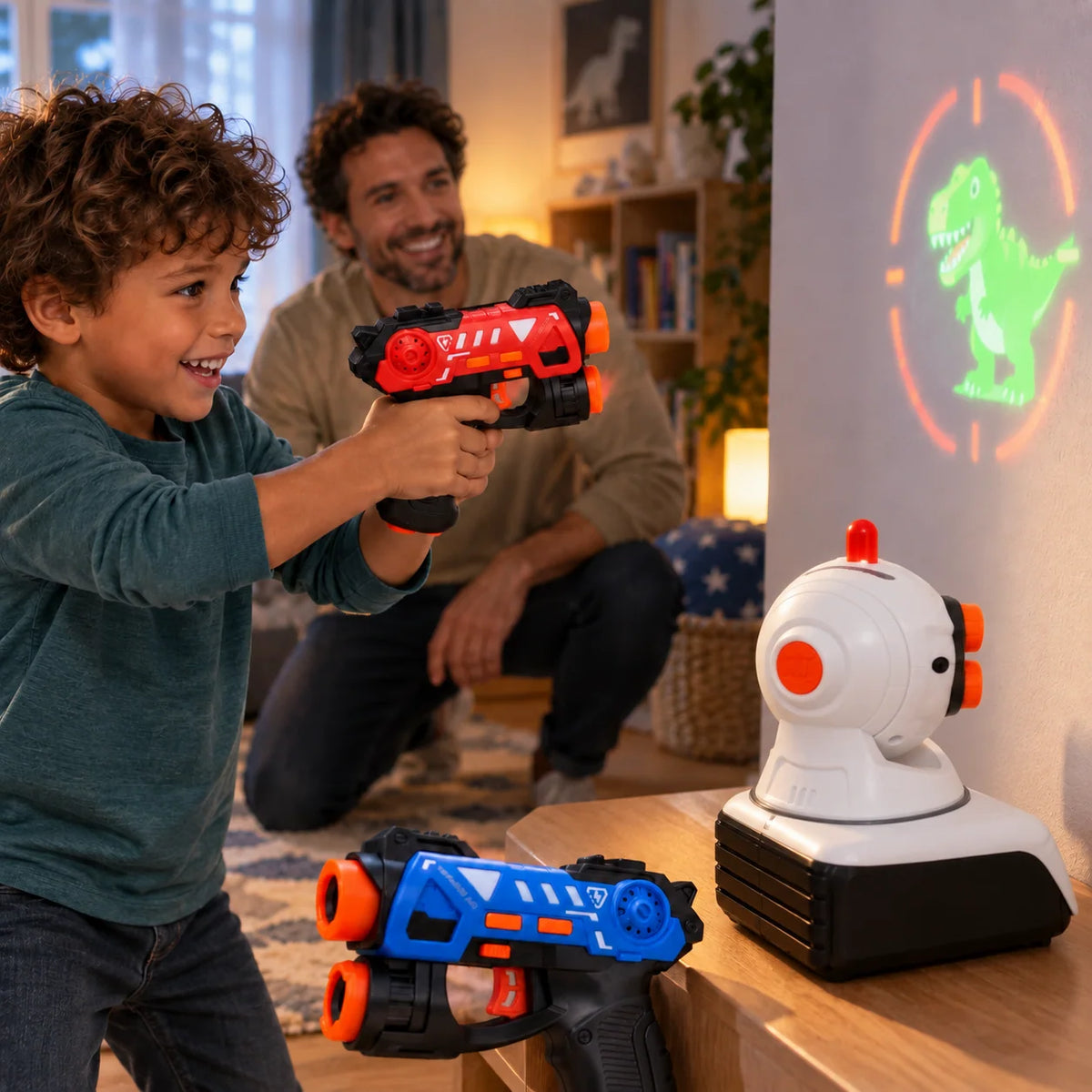 Target Shooting Game Infrared Projector 2 Blasters
