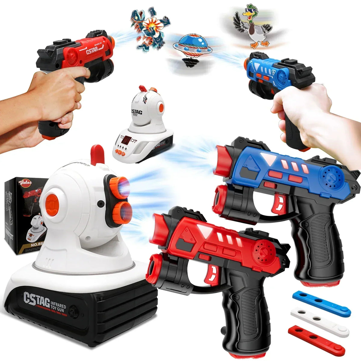 Target Shooting Game Infrared Projector 2 Blasters