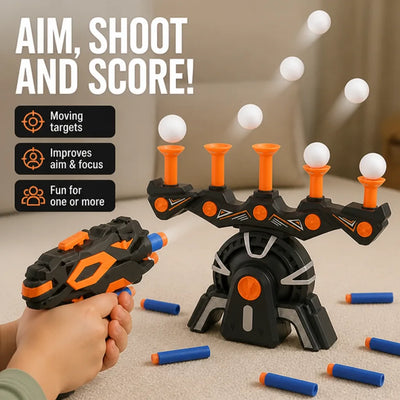 Target Shooting Game Moving Targets Foam Dart Blaster