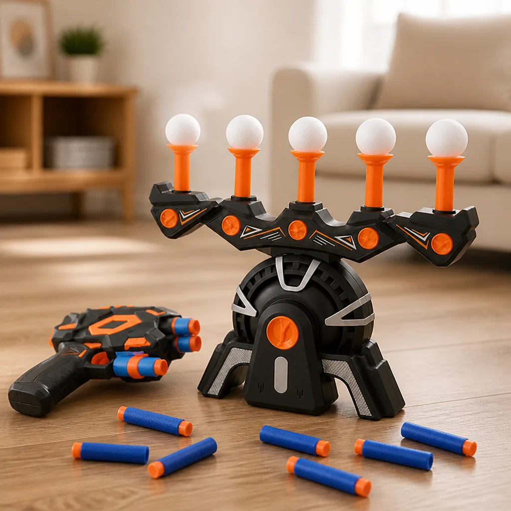 Target Shooting Game Moving Targets Foam Dart Blaster