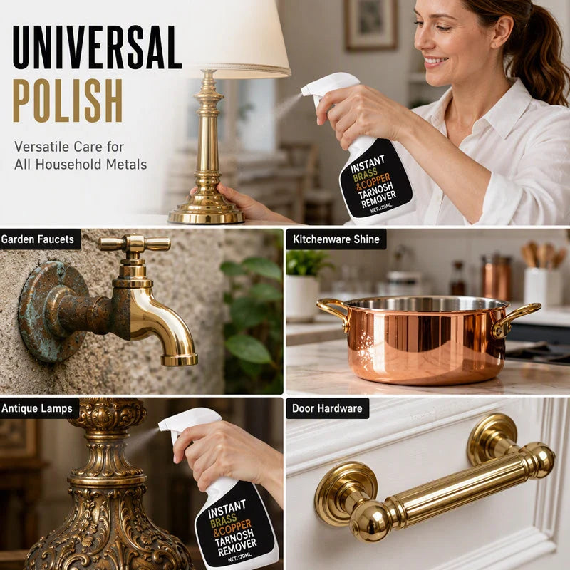 Tarnish Remover Spray Dissolves Oxidation Brass & Copper
