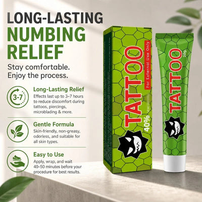 Tattoo Numbing Cream Long-Lasting Odorless Non-Greasy