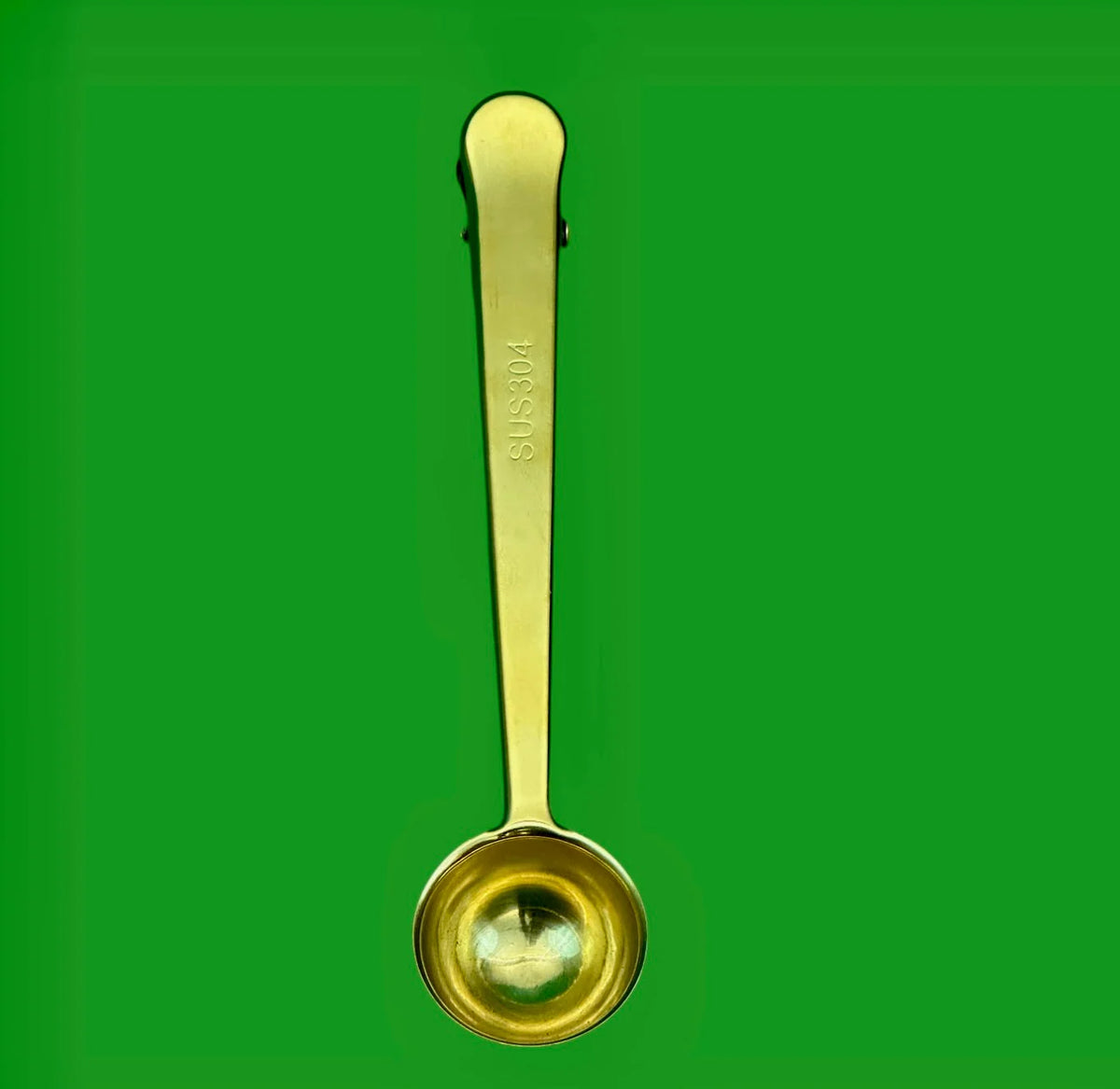 Tea Scoop & Bag Clip Stainless Steel Measured Teaspoon
