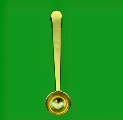 Tea Scoop & Bag Clip Stainless Steel Measured Teaspoon