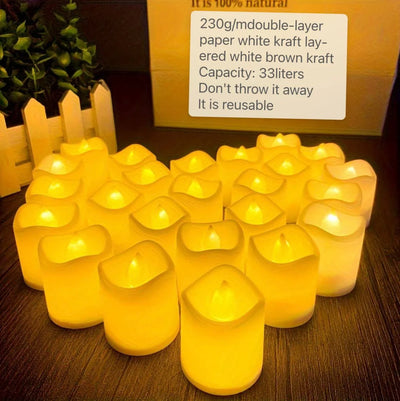 Tealight Candles Flickering Warm White Battery Operated