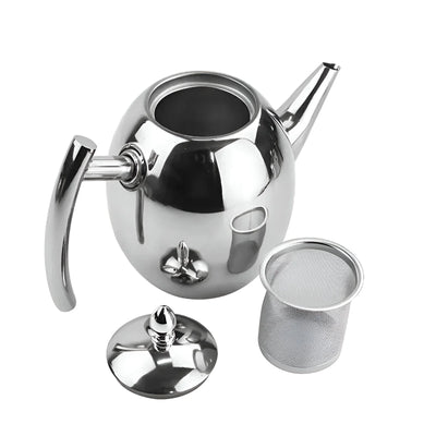 Teapot Stainless Steel Integrated Strainer 33 Ounces