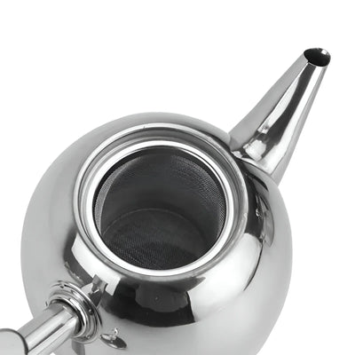 Teapot Stainless Steel Integrated Strainer & Cool-Grip Handle