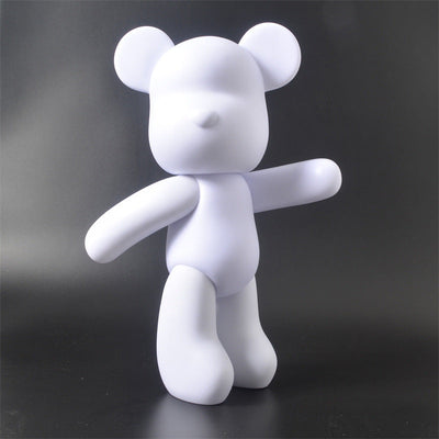 Teddy Bear Figure Paintable Vinyl With 3 Acrylic Paints