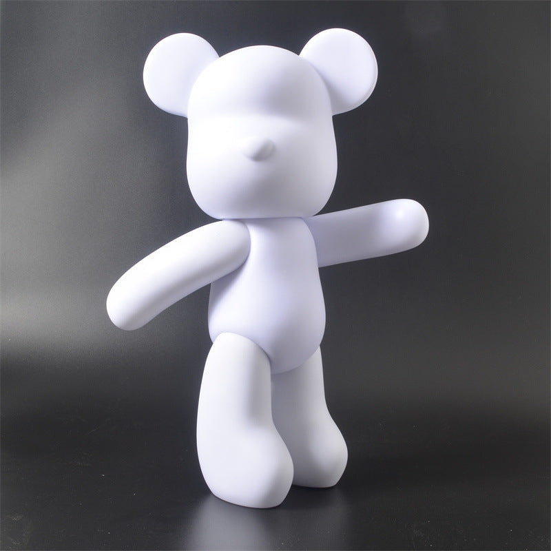 Teddy Bear Figure Paintable Vinyl With 3 Acrylic Paints