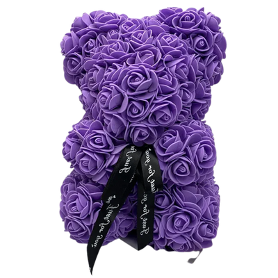 Teddy Bear Foam Rose 9.8 Inch Multiple Colors