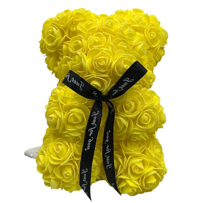 Teddy Bear Foam Rose 9.8 Inch Multiple Colors