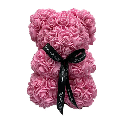 Teddy Bear Foam Rose 9.8 Inch Multiple Colors