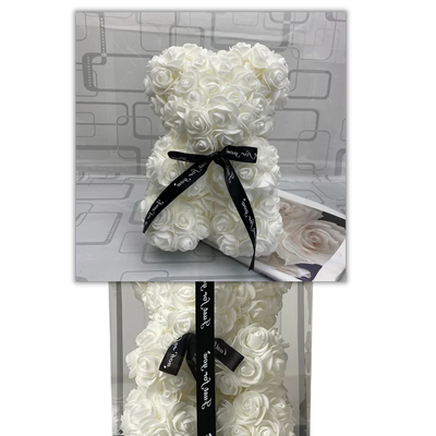 Teddy Bear Foam Rose 9.8 Inch Multiple Colors
