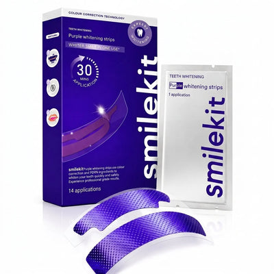 Teeth Whitening Strips Flexible Fit 30-Min Application 14 Pieces