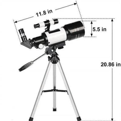 Telescope 150x Magnification Aluminum Tripod & Phone Mount