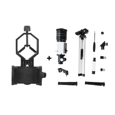 Telescope 150x Magnification Aluminum Tripod & Phone Mount