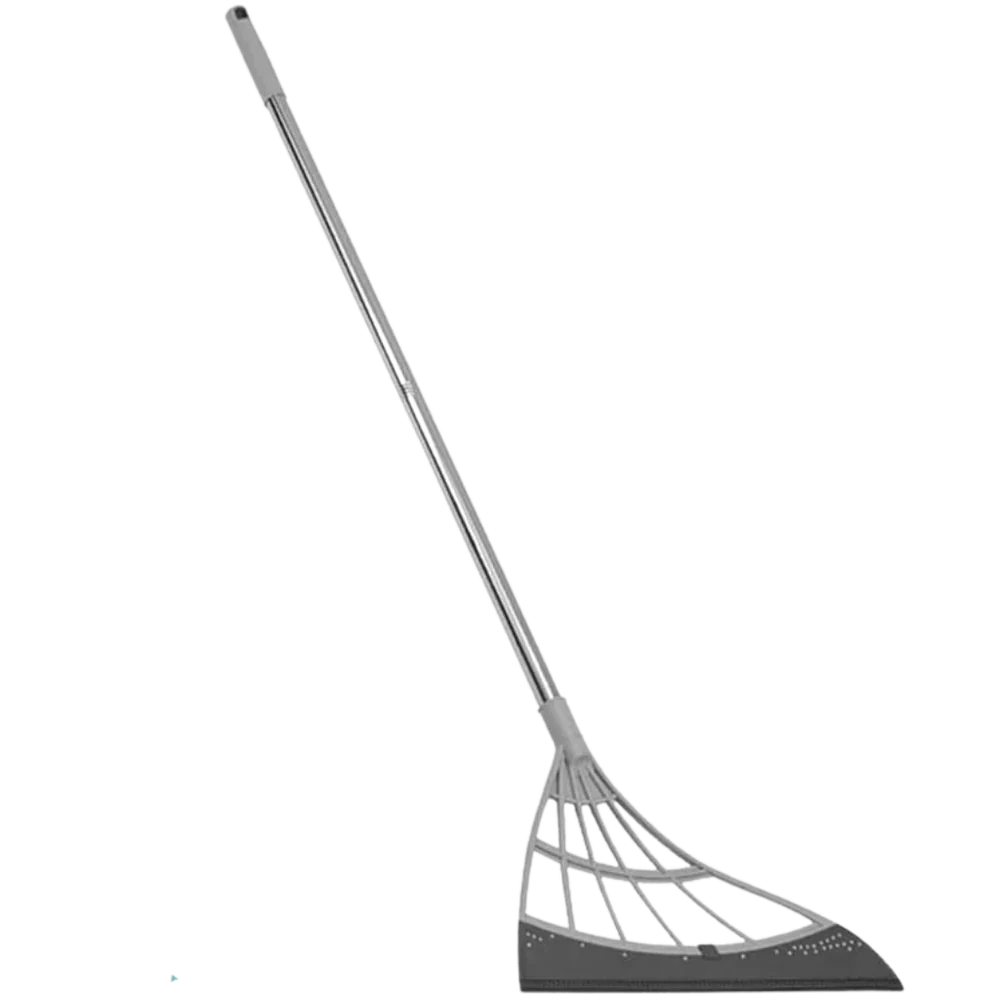 Telescopic Rubber Broom 53 In Reach Hair-Pulling Blade