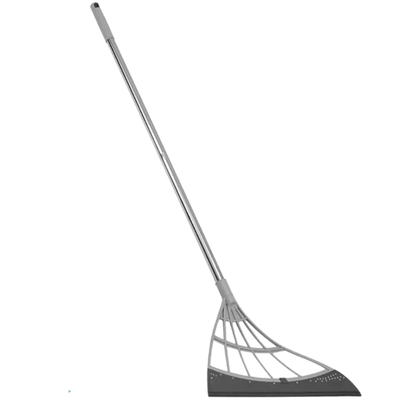 Telescopic Rubber Broom 53 In Reach Hair-Pulling Blade