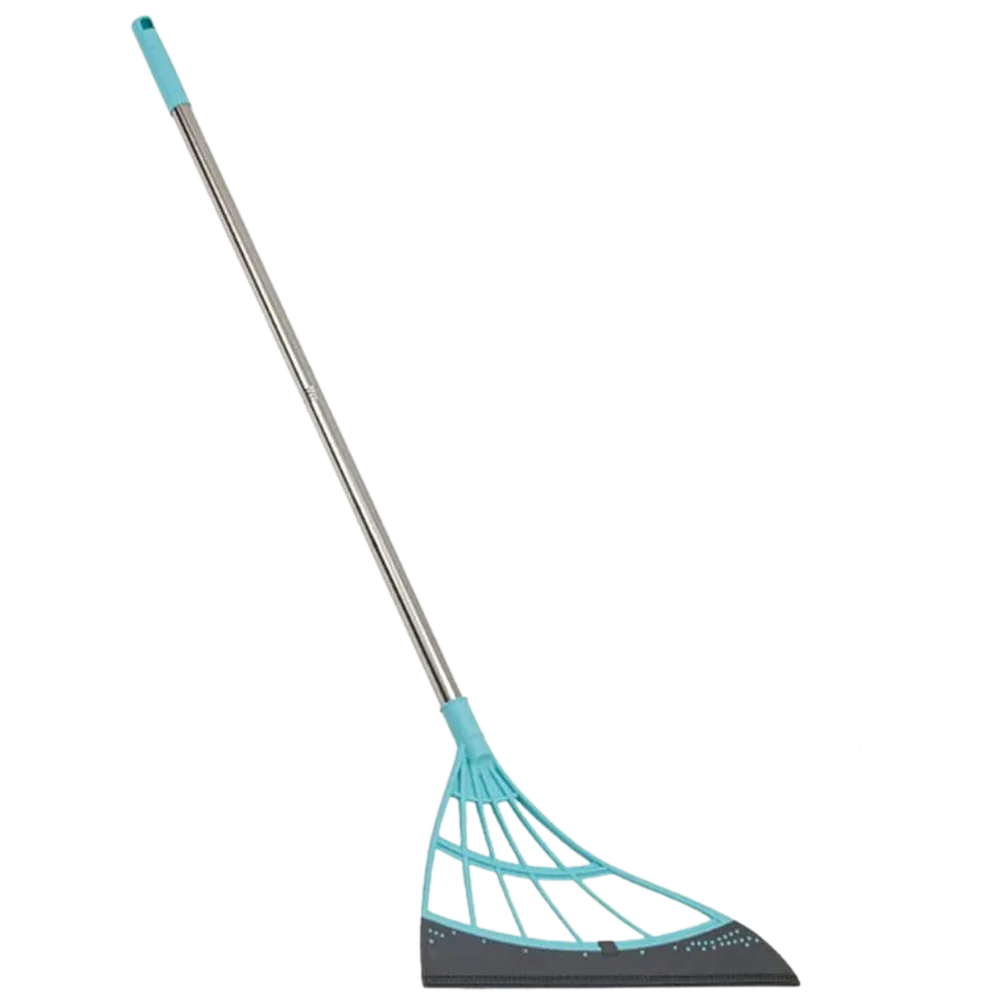 Telescopic Rubber Broom 53 In Reach Hair-Pulling Blade