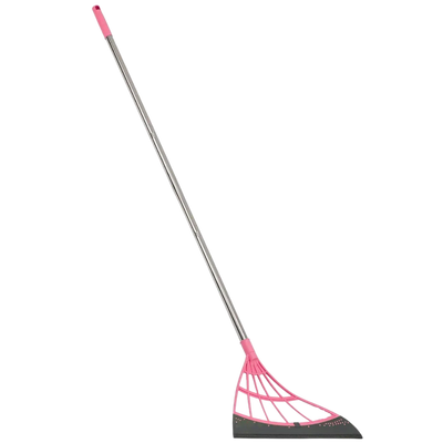 Telescopic Rubber Broom 53 In Reach Hair-Pulling Blade