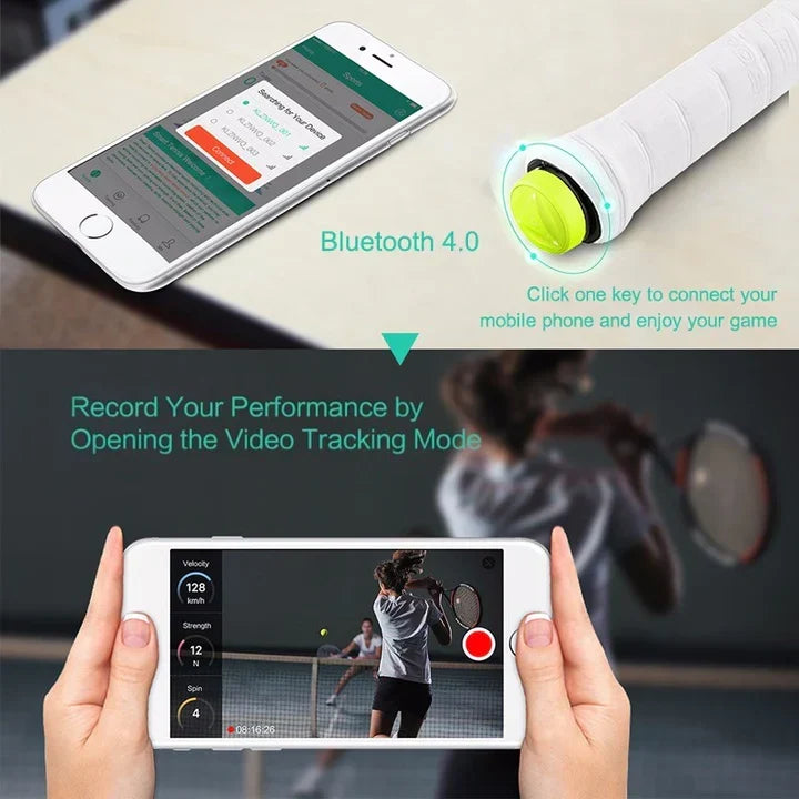Tennis Racket Sensor Real Time Data & Video Sync