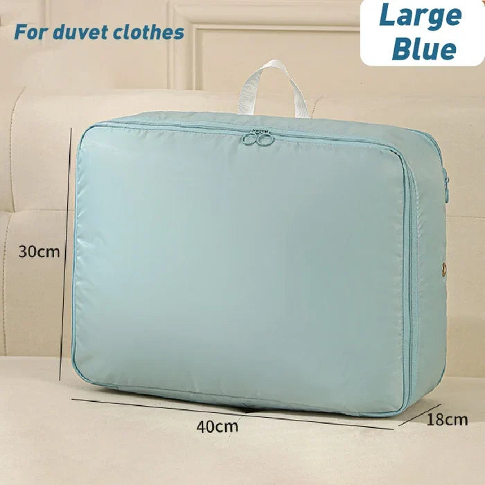 Textile Storage Bag Compression Zipper Moisture-Resistant Ripstop Polyester