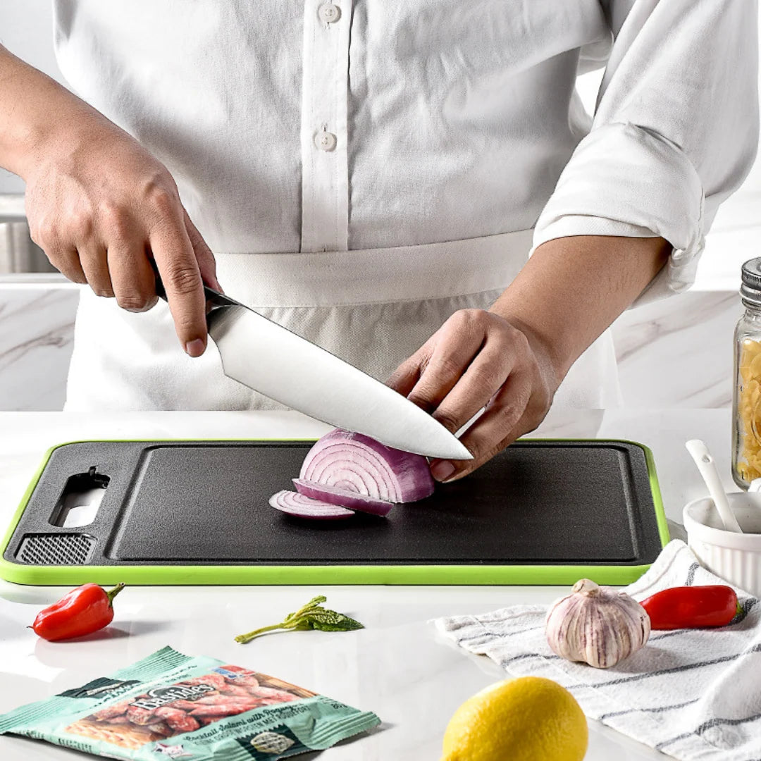 Thawing & Cutting Board Ridged Thaw Surface Juice Groove