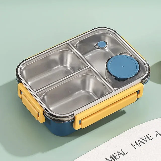 Thermal Food Container Insulated Multi-Compartment Stainless Steel Leak-Proof