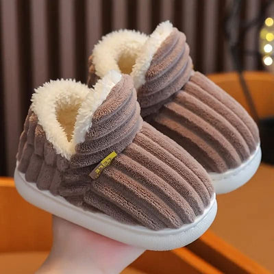 Thermal Slippers Vegan Fleece Lining Non-Slip Rubber Sole Machine-Washable
