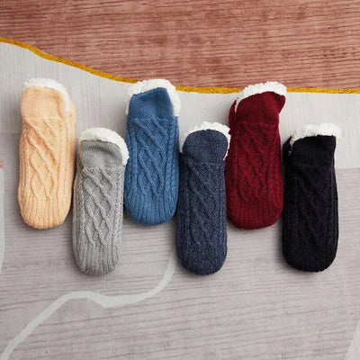 Thermal Socks Layered Knit Non-Slip Stretch Cuff