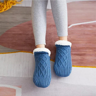 Thermal Socks Layered Knit Non-Slip Stretch Cuff