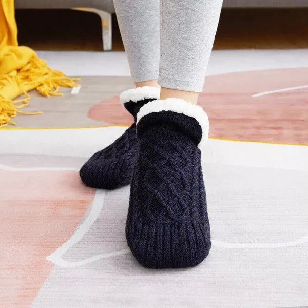 Thermal Socks Layered Knit Non-Slip Stretch Cuff