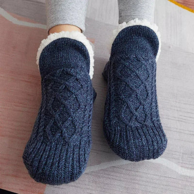 Thermal Socks Layered Knit Non-Slip Stretch Cuff