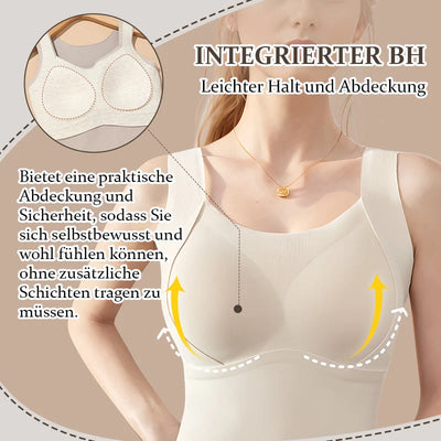 Thermal Tank Top Built-In Bra Seamless Shaping