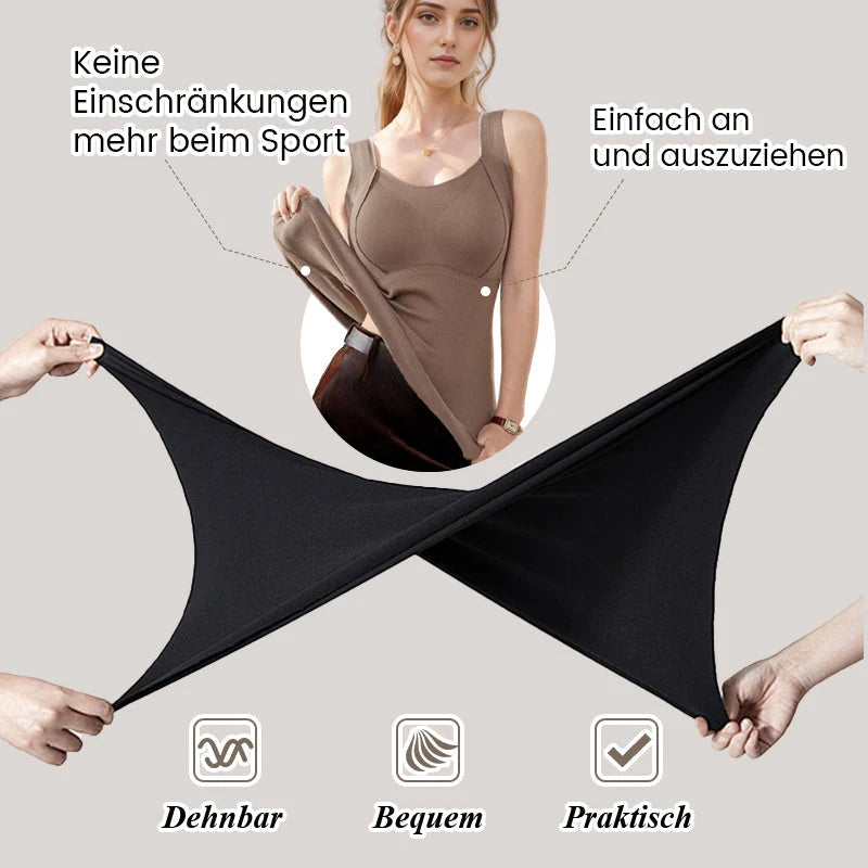 Thermal Tank Top Built-In Bra Seamless Shaping