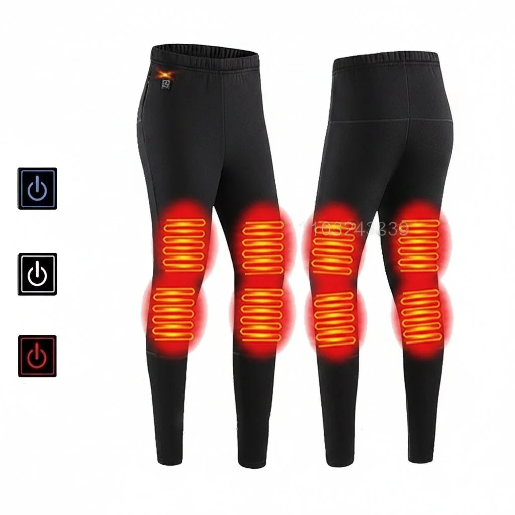 Thermal Underwear Set USB Rechargeable 3 Heat Settings