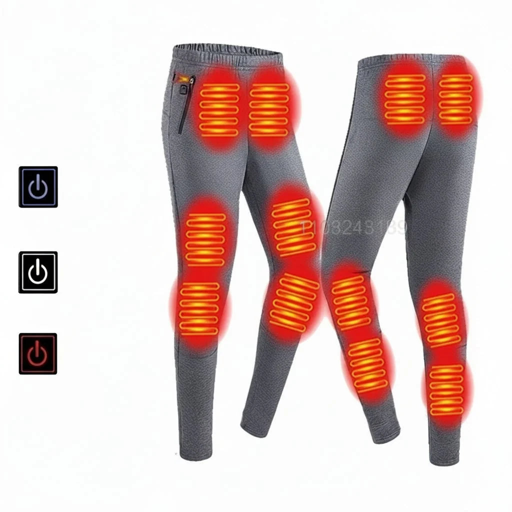 Thermal Underwear Set USB Rechargeable 3 Heat Settings