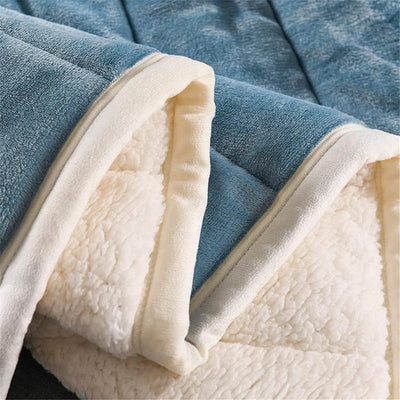 Throw Blanket Double-Layer Plush Fleece Extra-Warm