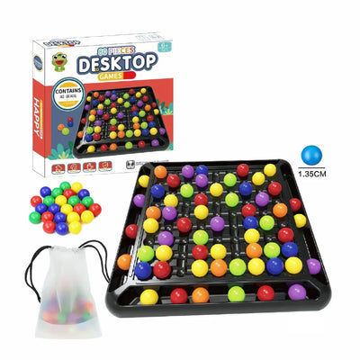 Toddler Bead Game Educational Color-Matching 80 Beads & Storage Bag