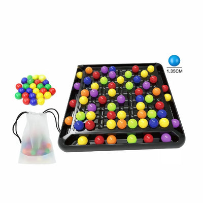 Toddler Bead Game Educational Color-Matching 80 Beads & Storage Bag