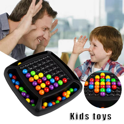 Toddler Bead Game Educational Color-Matching 80 Beads & Storage Bag