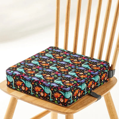 Toddler Booster Seat Adjustable Height & Foldable Removable Cover