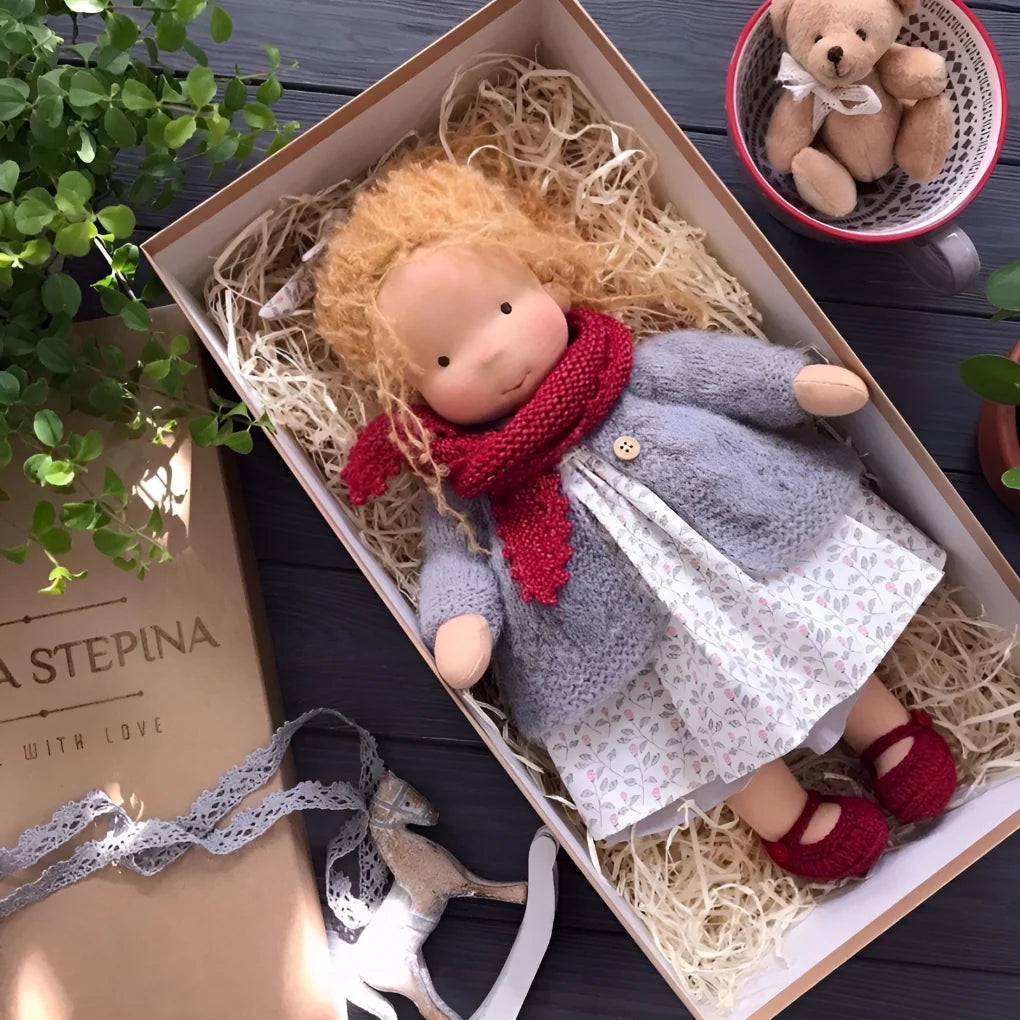 Toddler Cuddly Doll Hypoallergenic Cotton & Wool Stuffing