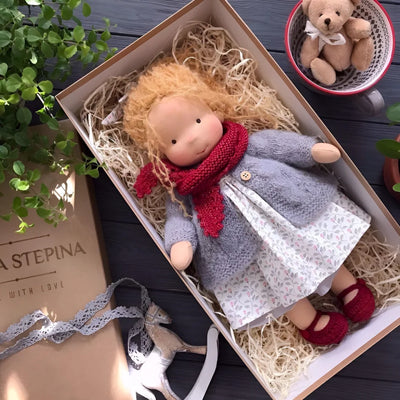 Toddler Cuddly Doll Hypoallergenic Cotton & Wool Stuffing