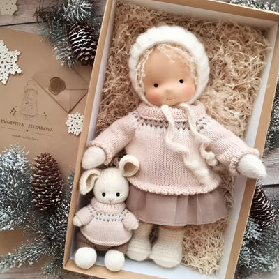 Toddler Cuddly Doll Hypoallergenic Cotton & Wool Stuffing