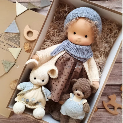 Toddler Cuddly Doll Hypoallergenic Cotton & Wool Stuffing