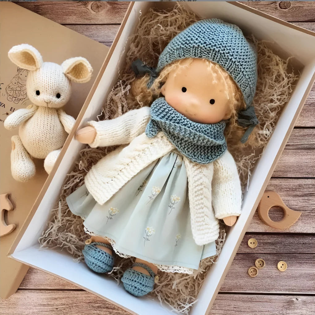 Toddler Cuddly Doll Hypoallergenic Cotton & Wool Stuffing