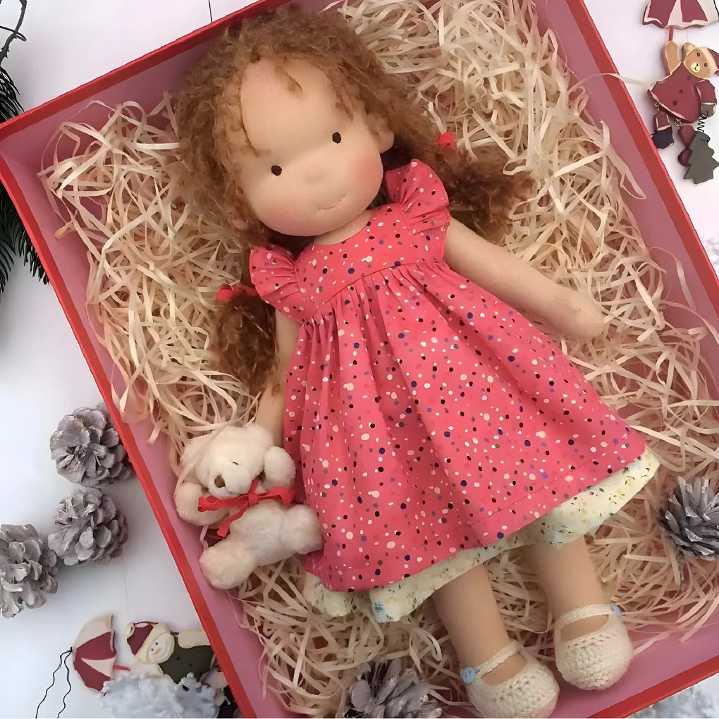 Toddler Cuddly Doll Hypoallergenic Cotton & Wool Stuffing