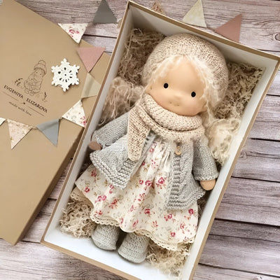 Toddler Cuddly Doll Hypoallergenic Cotton & Wool Stuffing