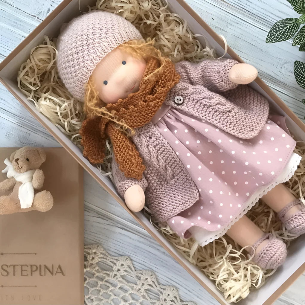 Toddler Cuddly Doll Hypoallergenic Cotton & Wool Stuffing
